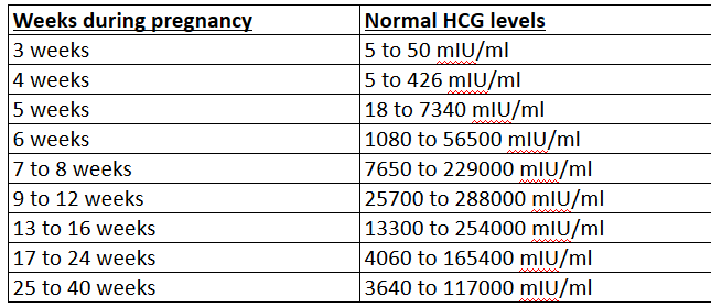 Hcg Human Chorionic Gonadotropin Levels Pregnancy Test 